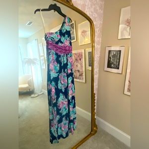Lilly Pulitzer One Shoulder Maxi